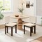 Costway Wooden Dining Chair Set of 2/4 with Rubber Wood Leg Padded Wide Seat & Back for Home